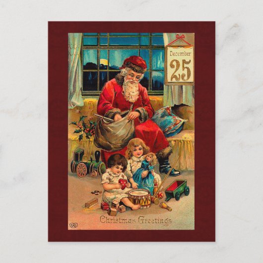 Carte postale Vintage Christmas (Devant)