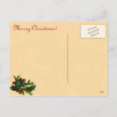 Carte postale Vintage Christmas (Dos)