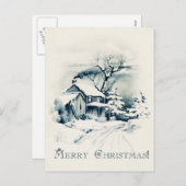 Carte postale Vintage Christmas (Devant / Derrière)