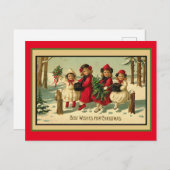 Carte postale Vintage Christmas (Devant / Derrière)