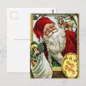 Carte postale Vintage Christmas (Devant / Derrière)