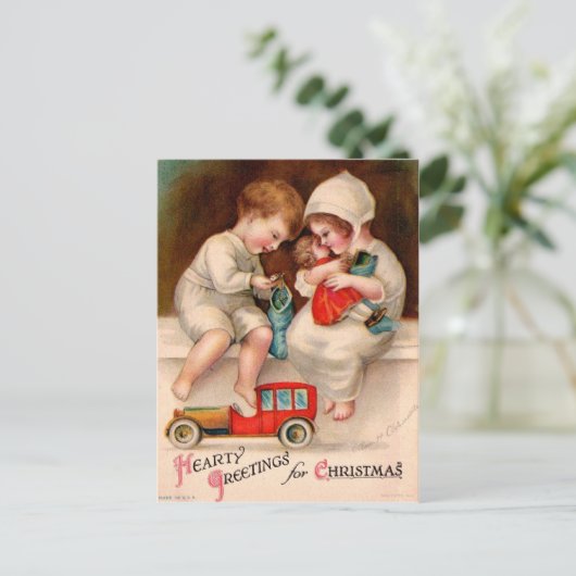 Carte postale Vintage Christmas (Debout devant)