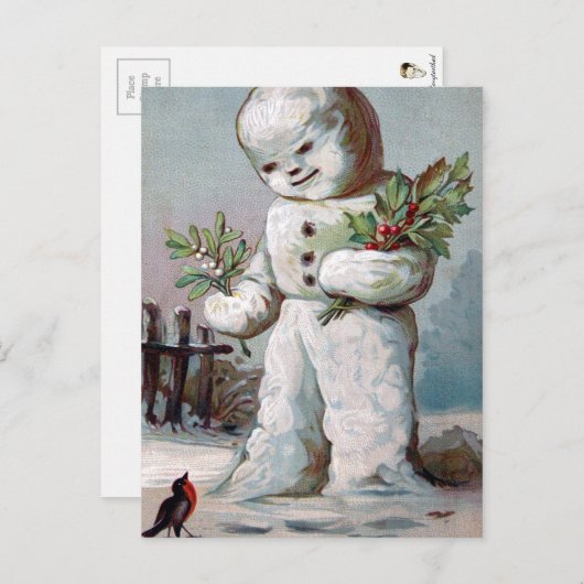 Carte postale Vintage Christmas (Devant / Derrière)