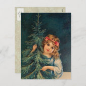 Carte postale Vintage Christmas (Devant / Derrière)