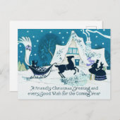 Carte postale Vintage Christmas (Devant / Derrière)