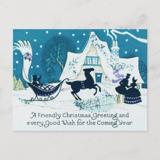 Carte postale Vintage Christmas (Devant)