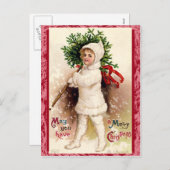 Carte postale Vintage Christmas (Devant / Derrière)