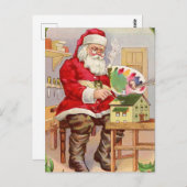 Carte postale Vintage Christmas (Devant / Derrière)