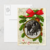 Carte postale Vintage Christmas (Devant / Derrière)