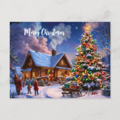 Carte postale Vintage Christmas | Accueil Festif (Devant)