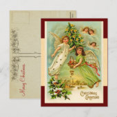 Carte postale Vintage Christmas Angel (Devant / Derrière)