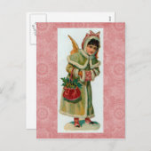 Carte postale Vintage Christmas Angel (Devant / Derrière)