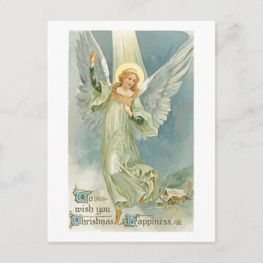 Carte postale Vintage Christmas Angel (Devant)