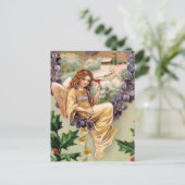 Carte postale Vintage Christmas Angel Holiday (Debout devant)