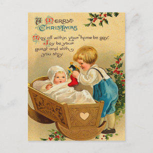 Carte postale Vintage Christmas Baby