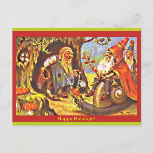 Carte postale Vintage Christmas Gnomes (copie) de  (Devant)