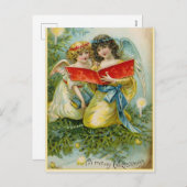 Carte postale Vintage Christmas Holiday Angles (Devant / Derrière)