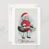 Carte postale Vintage Christmas Image (Devant / Derrière)