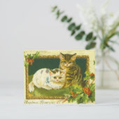 Carte postale Vintage Christmas Kittens (Debout devant)