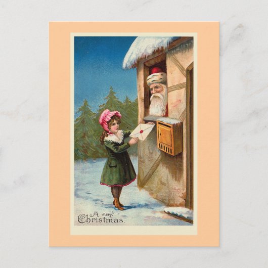 Carte postale Vintage "Christmas Mail" (Devant)
