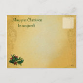 Carte postale Vintage Christmas Morning (Dos)