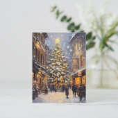 Carte postale Vintage Christmas Oil Painting (Debout devant)