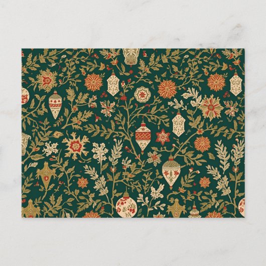 Carte Postale Vintage Christmas Pattern - Postcard (Devant)