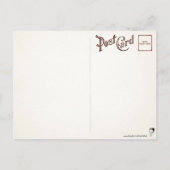 Carte postale Vintage Christmas Pig (Dos)