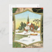 Carte postale Vintage Christmas Scene (Devant / Derrière)