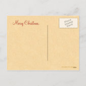 Carte postale Vintage Christmas Scottie (Dos)