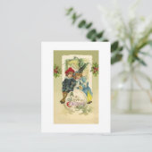 Carte postale Vintage Christmas Snowball (Debout devant)