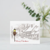 Carte postale Vintage Christmas Town (Debout devant)