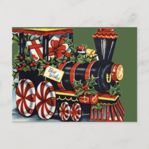 Carte postale Vintage Christmas Train