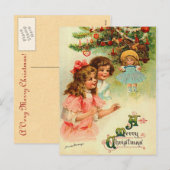 Carte postale Vintage Christmas Tree (Devant / Derrière)