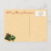 Carte postale Vintage Christmas Tree (Dos)