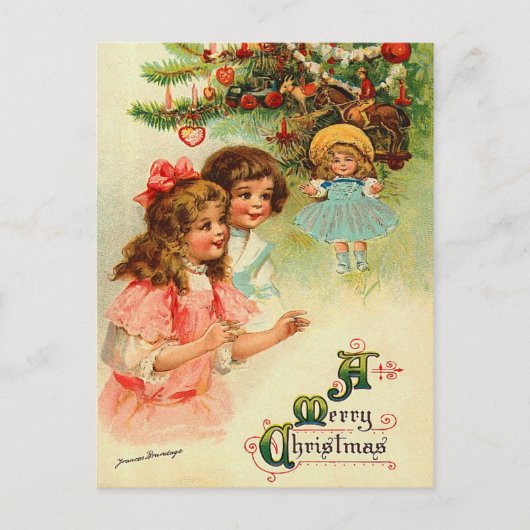 Carte postale Vintage Christmas Tree (Devant)