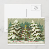 Carte postale Vintage Christmas Tree (Devant / Derrière)