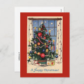 Carte postale Vintage Christmas Tree (Devant / Derrière)