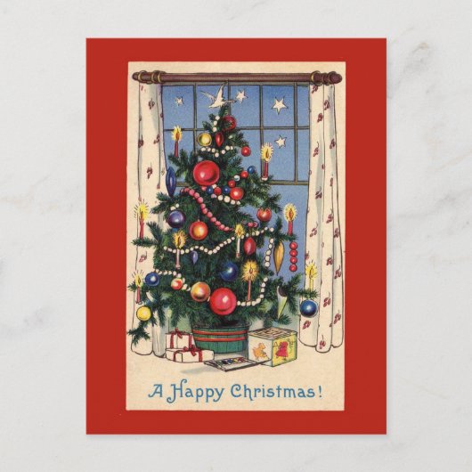 Carte postale Vintage Christmas Tree (Devant)