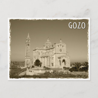 Carte Postale Vintage church at Gozo, Malte