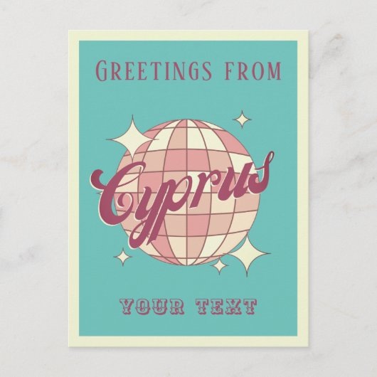 Carte postale Vintage Chypre Zypern Retro (Devant)