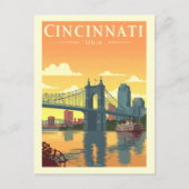 Carte Postale Vintage Cincinnati Ohio (Devant)
