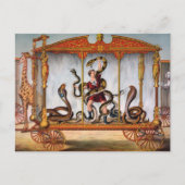 Carte Postale Vintage Circus Snake Handler (Devant)