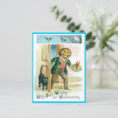 Carte postale Vintage Citrouille romantique (Debout devant)