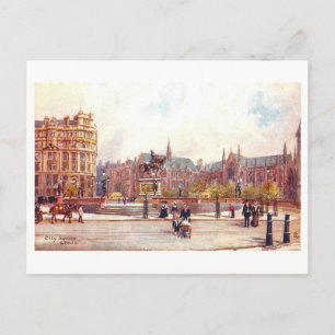 Carte Postale Vintage City Square, Leeds