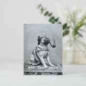 Carte Postale Vintage Classy Pug Photograph (Debout devant)
