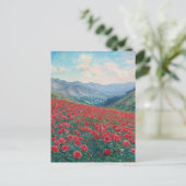 Carte postale Vintage Claude Monet Poppies (Debout devant)