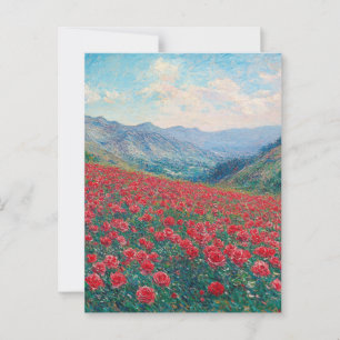 Carte postale Vintage Claude Monet Poppies