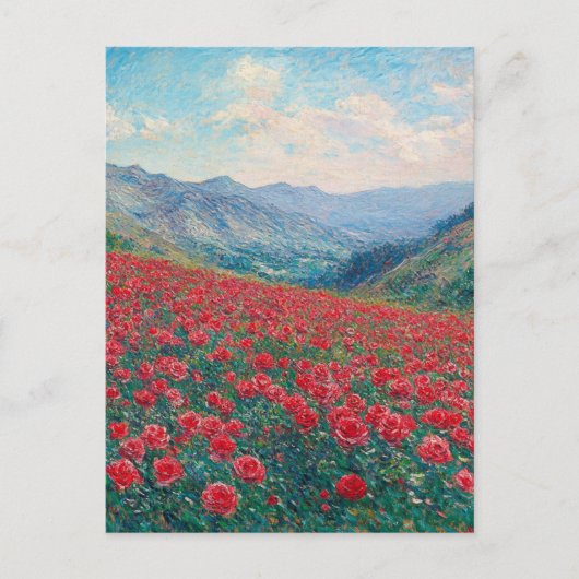 Carte postale Vintage Claude Monet Poppies (Devant)