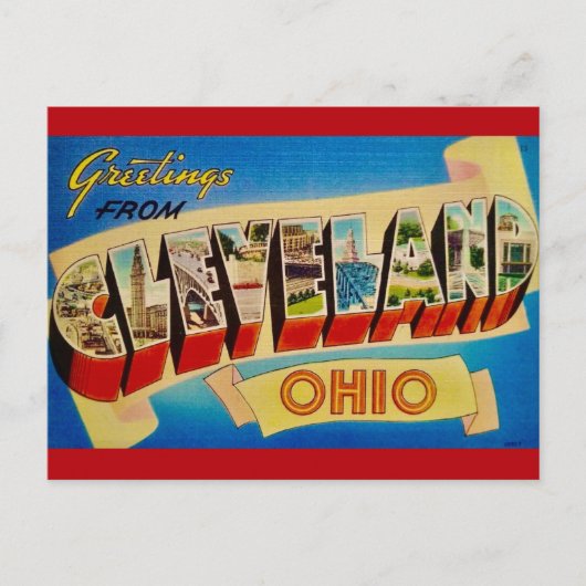 Carte postale Vintage Cleveland Ohio (Devant)